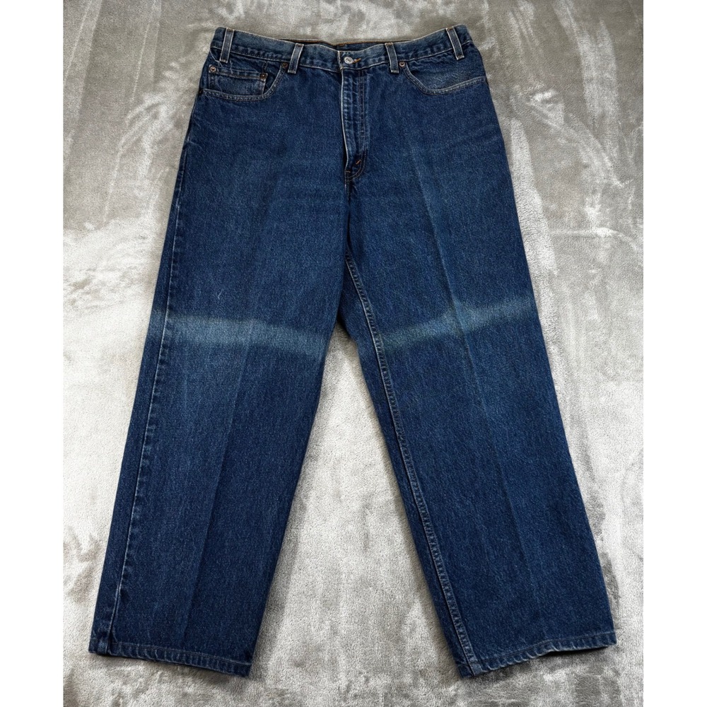 Levi's 378‎ Y2K 2001 Relaxed Straight leg Jeans Mens 36x32 Blue Good Faded